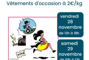 Vente au kilo de vêtements d'occasion