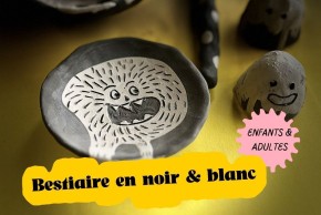 Atelier céramique : une tache! un monstre!