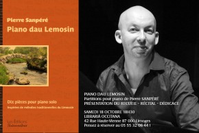 Piano dau Lemosin, partitions pour piano de Pierre Sanpéré : Présentation du recueil – récital – dédicace