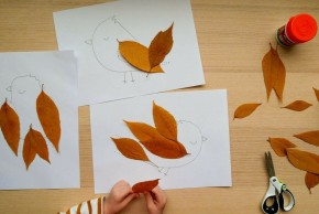 Atelier Oiseaux réels ou imaginaires : collages