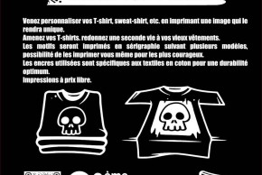 "AMÈNE TON T-SHIRT !" - ATELIER D'IMPRESSION TEXTILE