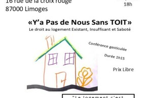 "Y'a Pas de Nous Sans TOIT" conférence gesticulée