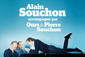 Alain Souchon accompagné d'Ours et Pierre Souchon