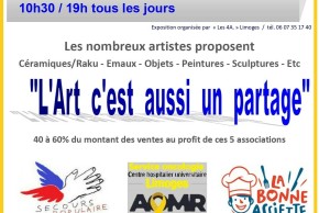 "L'art c'est aussi un partage"