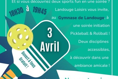 Initiation au Pickleball et Roliball