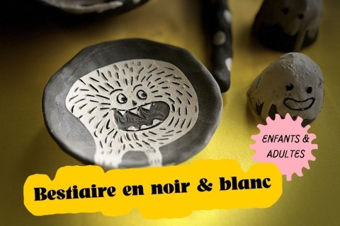 Atelier céramique : une tache! un monstre!