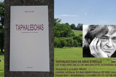 Taphaleschas de Max Eyrolle : Lecture-spectacle et dédicace