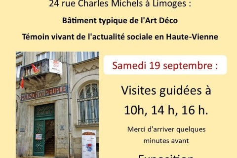 Visites guidées de la maison du peuple de Limoges
