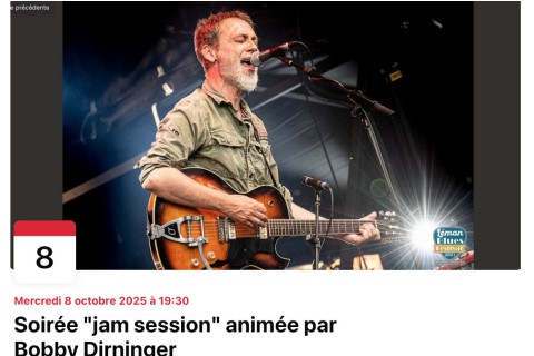 Soirée "jam session" animée par Bobby Dirninger