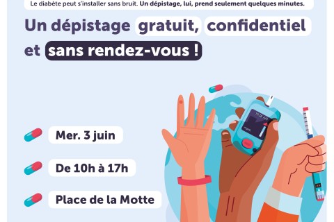 Diabète: venez vous faire dépister