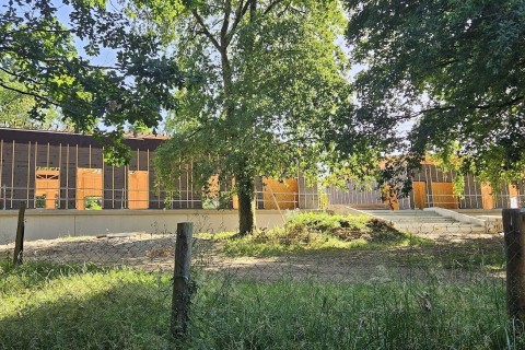 Visite de chantier du site de l'accueil de loisirs aux Bruges