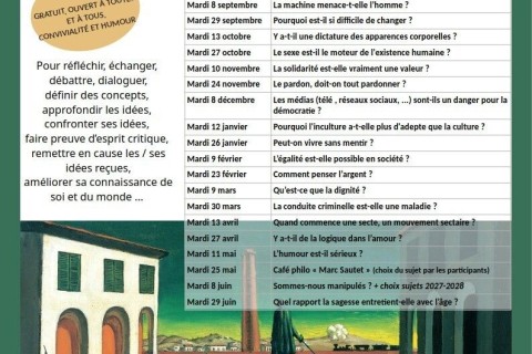 Café philo "Karl Popper" - 2ème et dernier mardi du mois