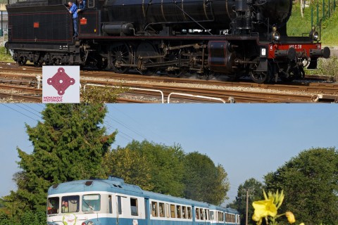 Rencontre avec d'authentiques machines à vapeur et des autorails d'antan