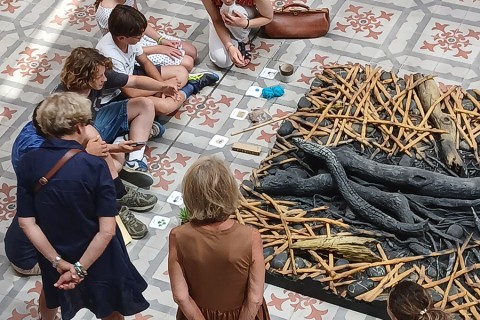 Visite en famille de l'exposition Paysages recommencés