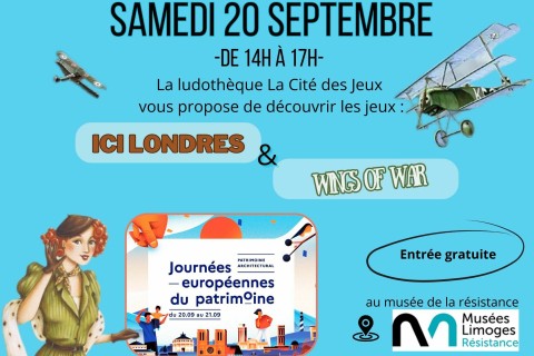 Après-midi Jeux au Musée de la Résistance avec La Cité des Jeux