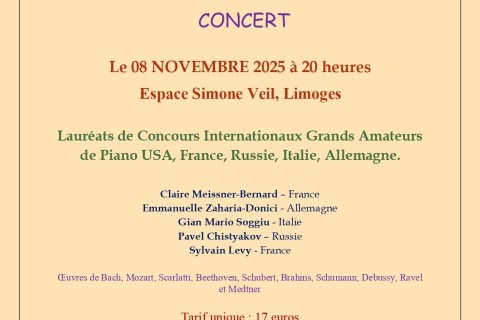 Concert de piano classique