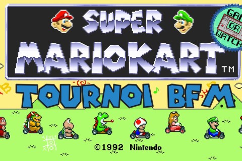 Tournoi Mario Kart sur Super Nintendo