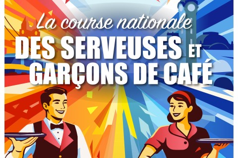 Course des serveuses et garçons de café