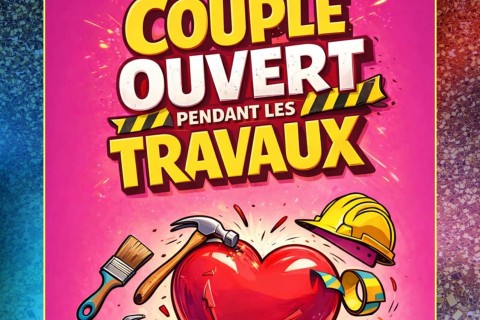 Couple ouvert pendant les travaux
